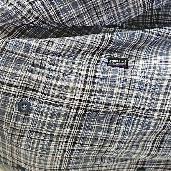 Patagonia Men's A/C Organic Crinkle Cotton Short Sleeve Shirt Size L - Picture 4 of 8